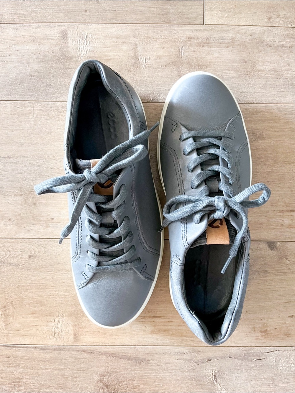 ECCO Men's Soft 7 City Leather Sneakers Titanium US 5 - Picture 10 of 10